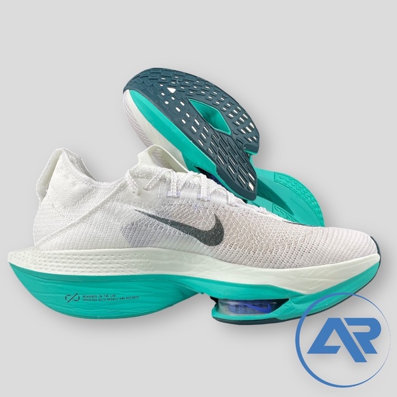 Nike Air Zoom AlphaFly NEXT% 2 White Clear Jade Men's Sizes DN3555-100 - Picture 5 of 7